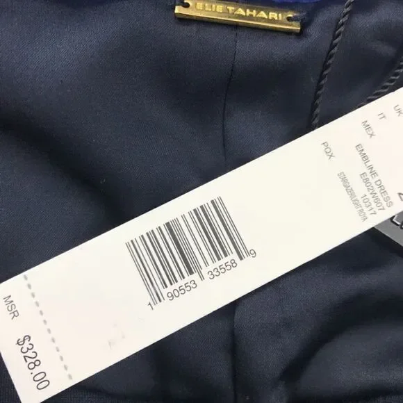 Chic NWT Elie Tahari Zip Front Scuba Fit & Flare Dress - Picture 6 of 6